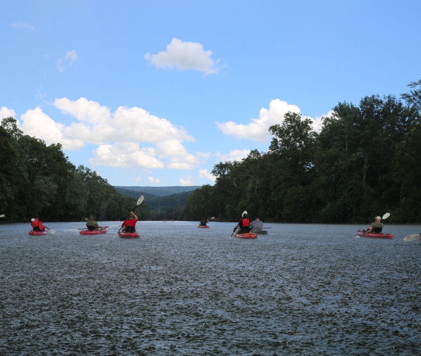 Kayaking at a Boulder Crest site